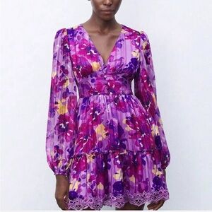 Floral Purple Dress